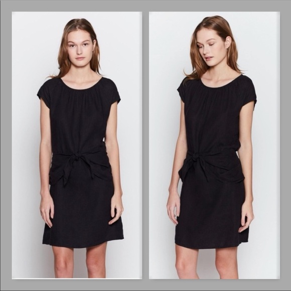 Joie Adoette 100% Linen Dress Black Size S - Picture 3 of 11